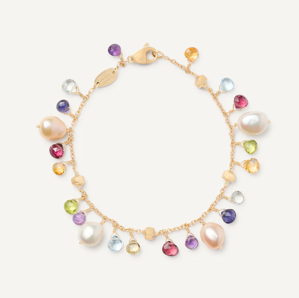 Marco Bicego Paradise Pearl and 18k Gold Gemstone Bracelet