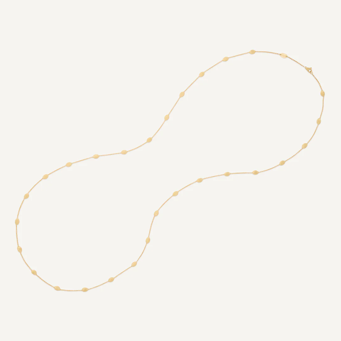 Marco Bicego Siviglia 18k Gold Extra Small Necklace Long Handetched