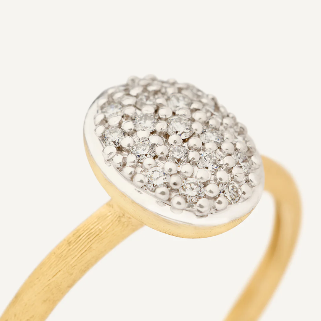 Marco Bicego Siviglia 18k Gold Small Diamond Pave Ring