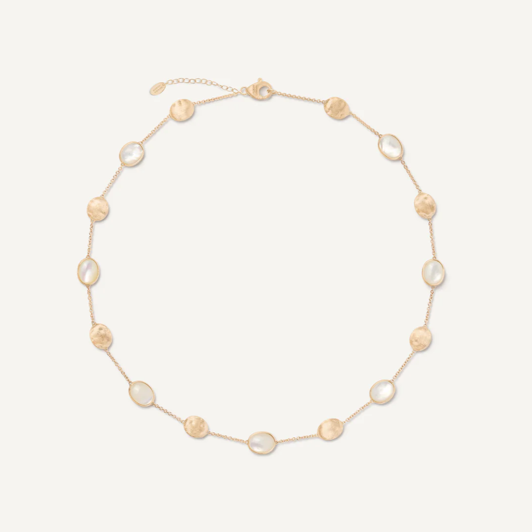 Marco Bicego Siviglia Necklace with Mother of Pearl and 18K Gold Balls CB2652-EMPWY