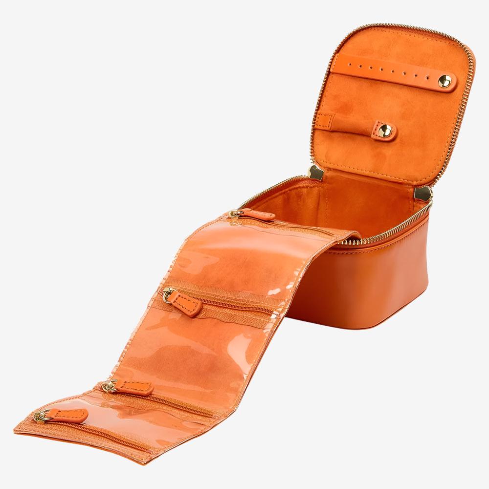 Maria Jewellery Travel Cube in Tangerine orsini fine jewellery