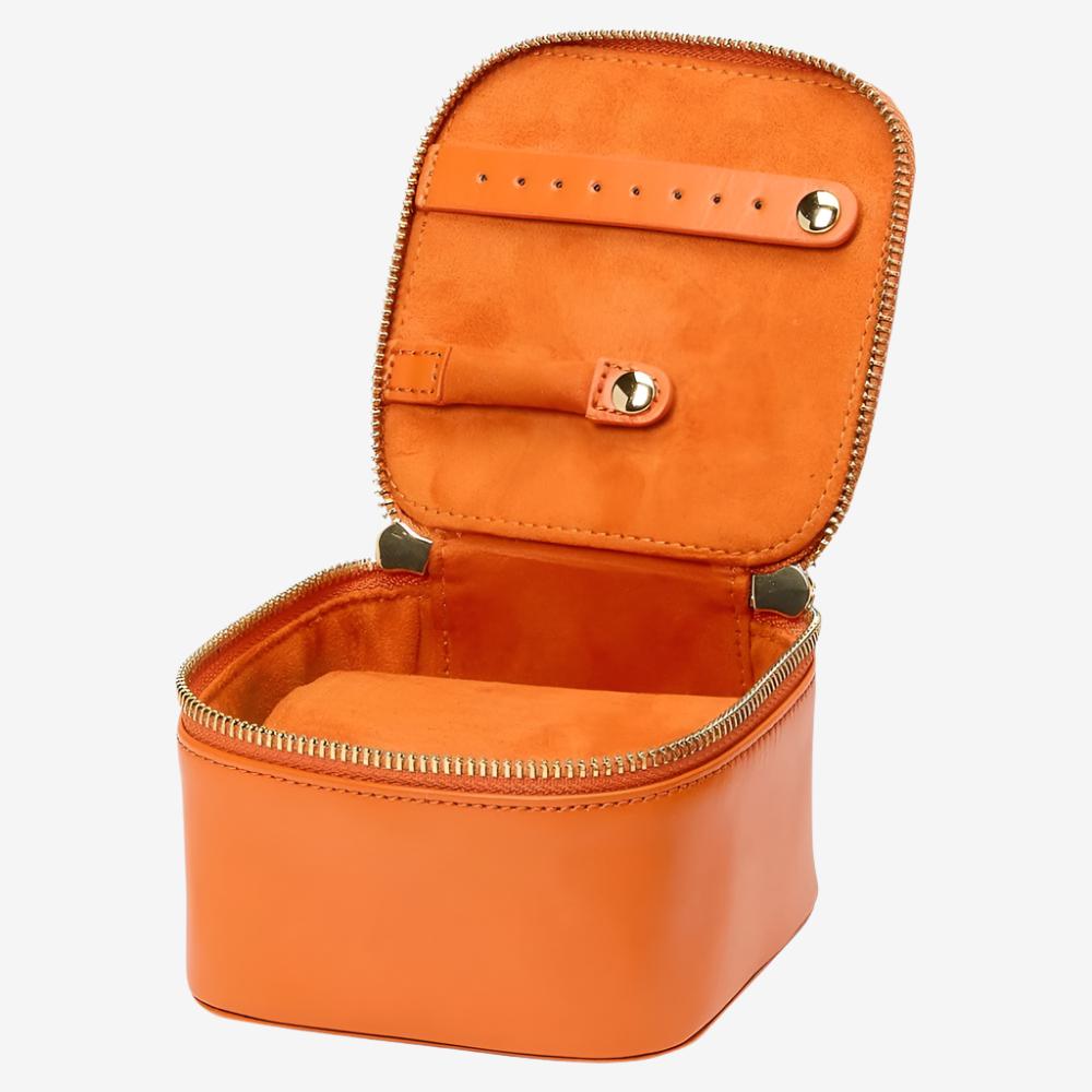 Maria Jewellery Travel Cube in Tangerine orsini fine jewellery