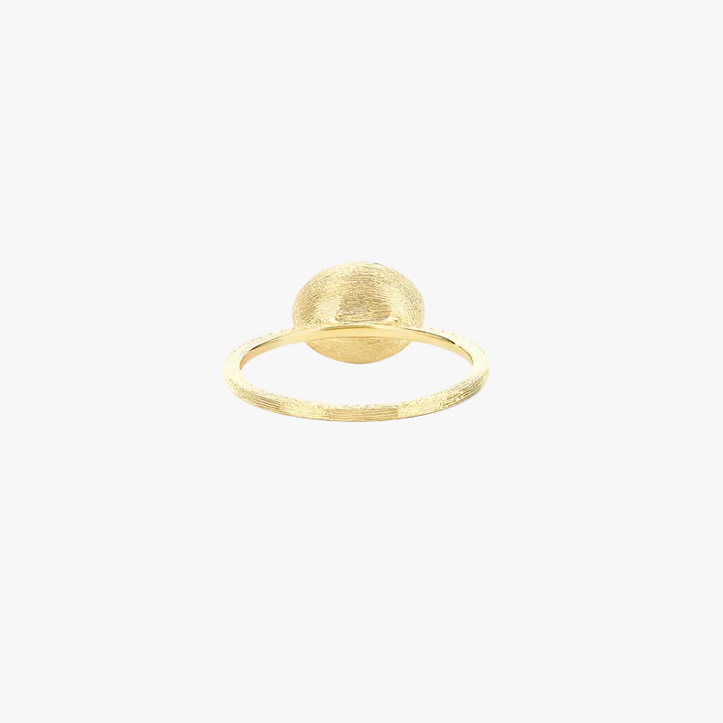 Nanis Boules 18k Gold Ring with Green Tsavorite and Diamonds (Small)