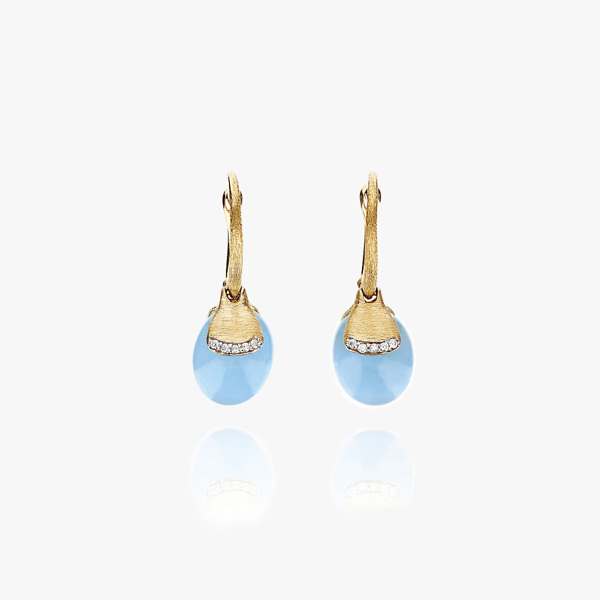 Nanis Aquamarine & Diamond Ball Drop Earrings (Small) OS19-587_GG_IN.