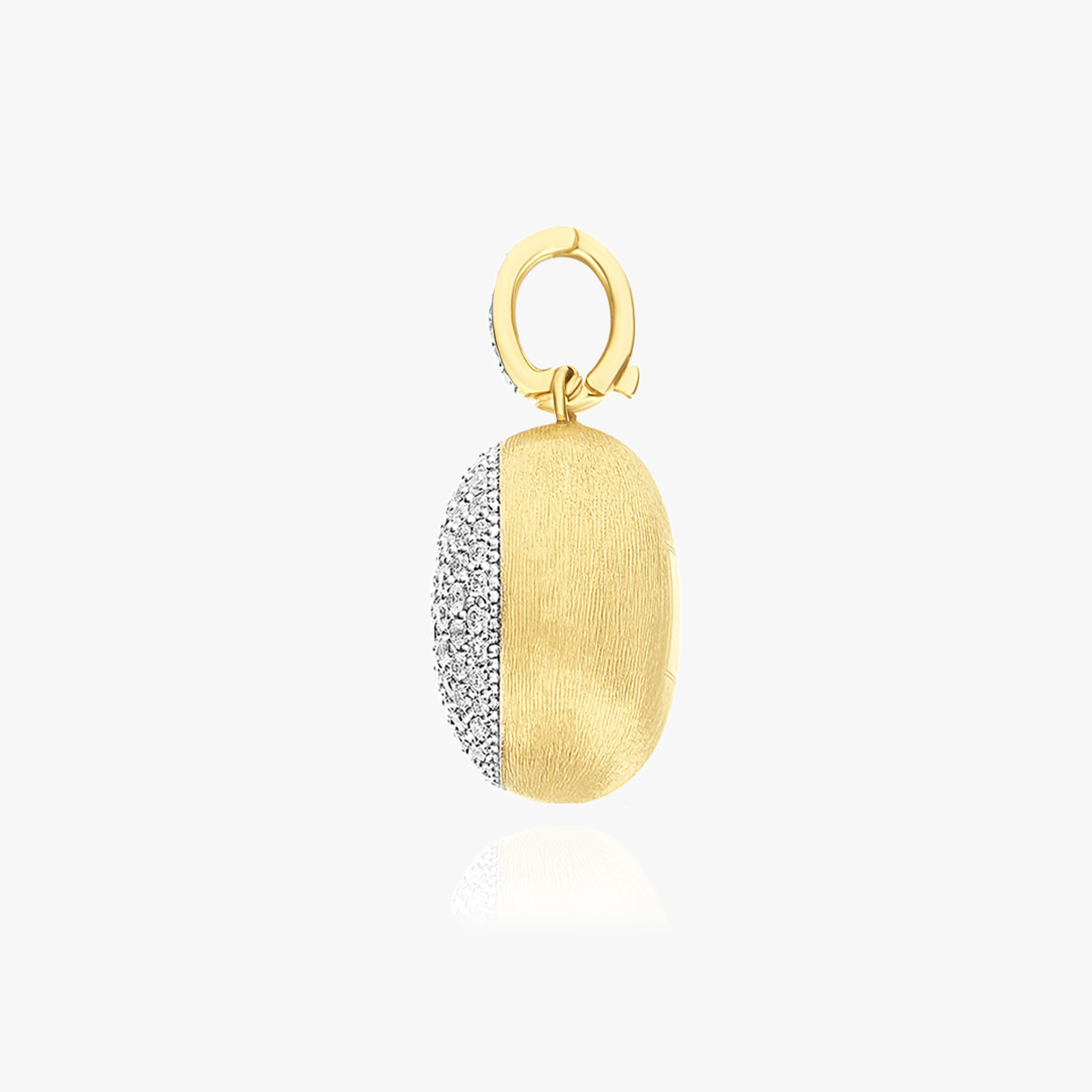 Nanis Muse Boule Diamond Pave Pendant in Gold (Large)