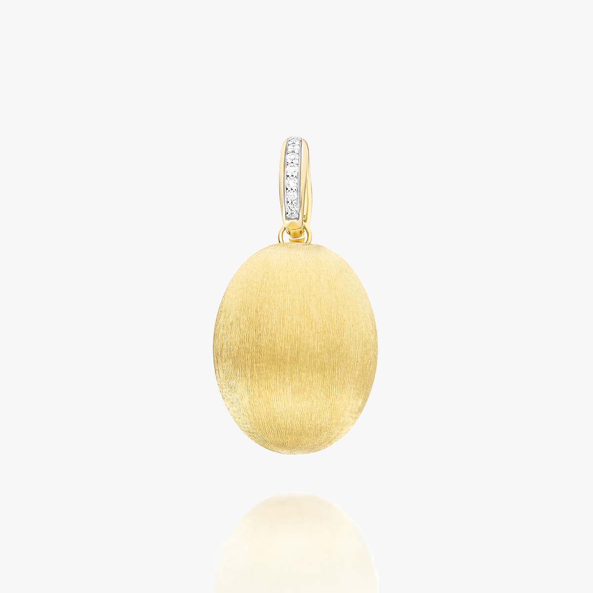 Nanis Boule Gold Pendant with Diamond Detail – Large PS17-609 GG IN