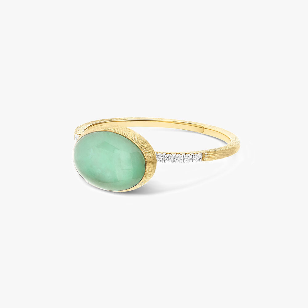Nanis Boule Jadeite & Diamond Ring (Small)