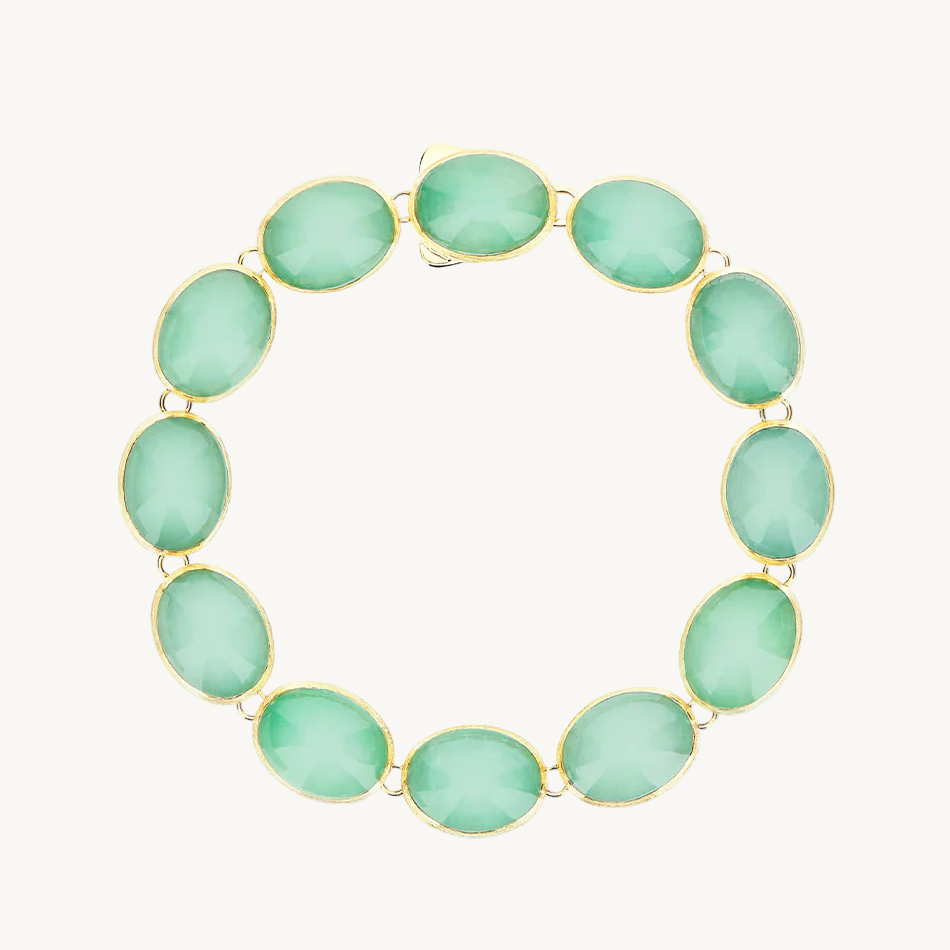 Nanis Dolcevita Muse Beaded Bracelet in Gold with Jadeite (Small) BI6-609