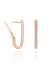 Nanis Libera Rose Gold and Diamonds Medium Square Hoop Earrings - Orsini Jewellers