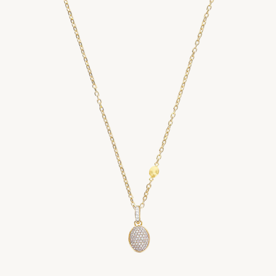 Nanis Muse Boule Diamond Pave Pendant in Gold (Small) PS14-609