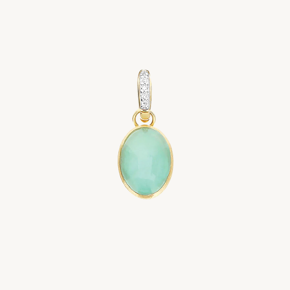 Nanis Muse Boule Jadeite Pendant in Gold with Diamonds (Small) PS4-609 orsini