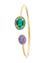 Nanis Reverse Gold, Sapphire, Tsavorite, Amethyst. Green Labradorite and Rock Crystal Bracelet - Orsini Jewellers