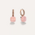 Pomellato Nudo Earrings Brown Diamonds Rose Quartz and Chalcedony - Orsini Jewellers