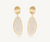 Lunaria marco bicego yellow gold and diamond earrings