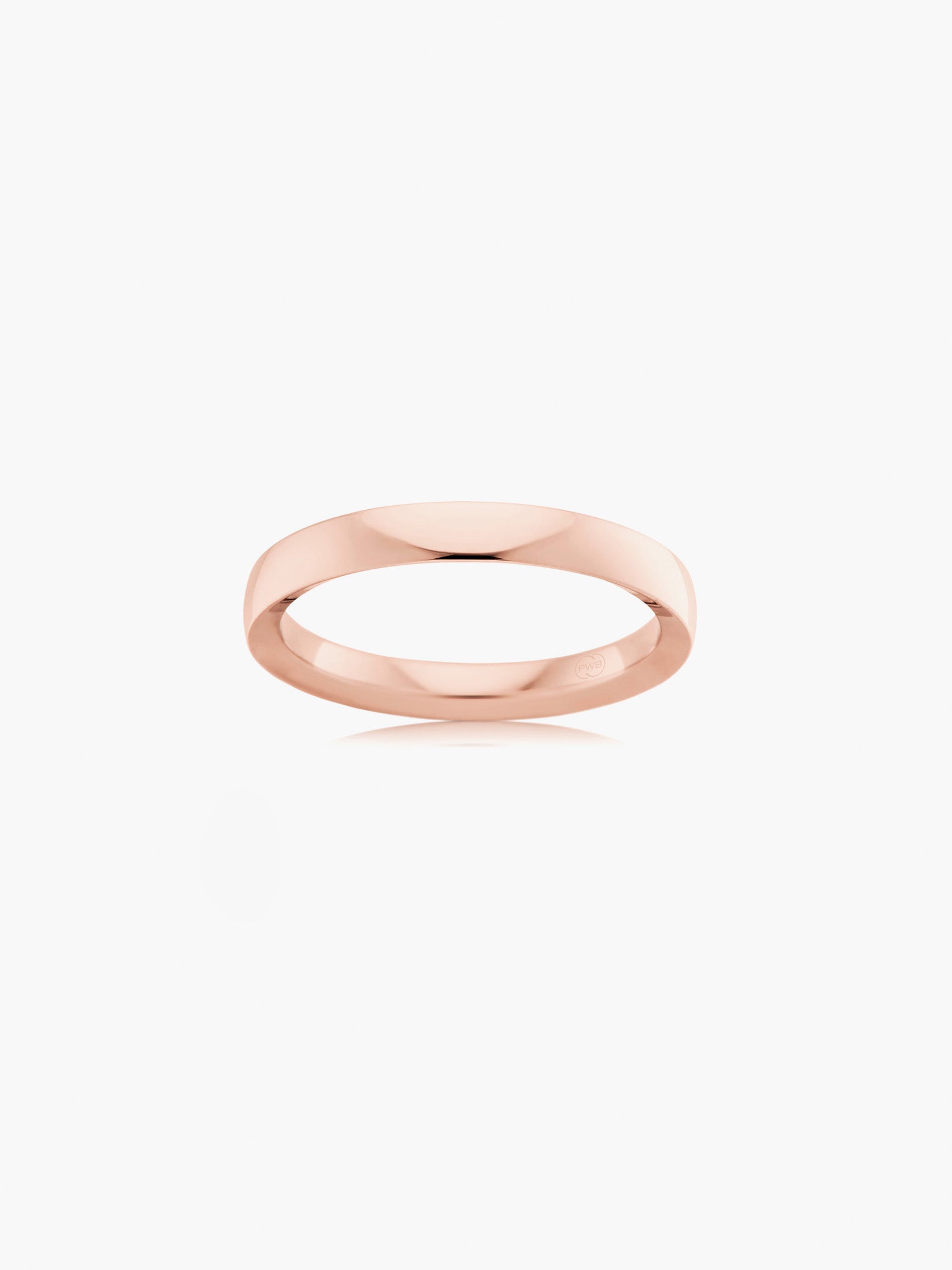Original Comfort 3mm Rose Gold Wedding Ring