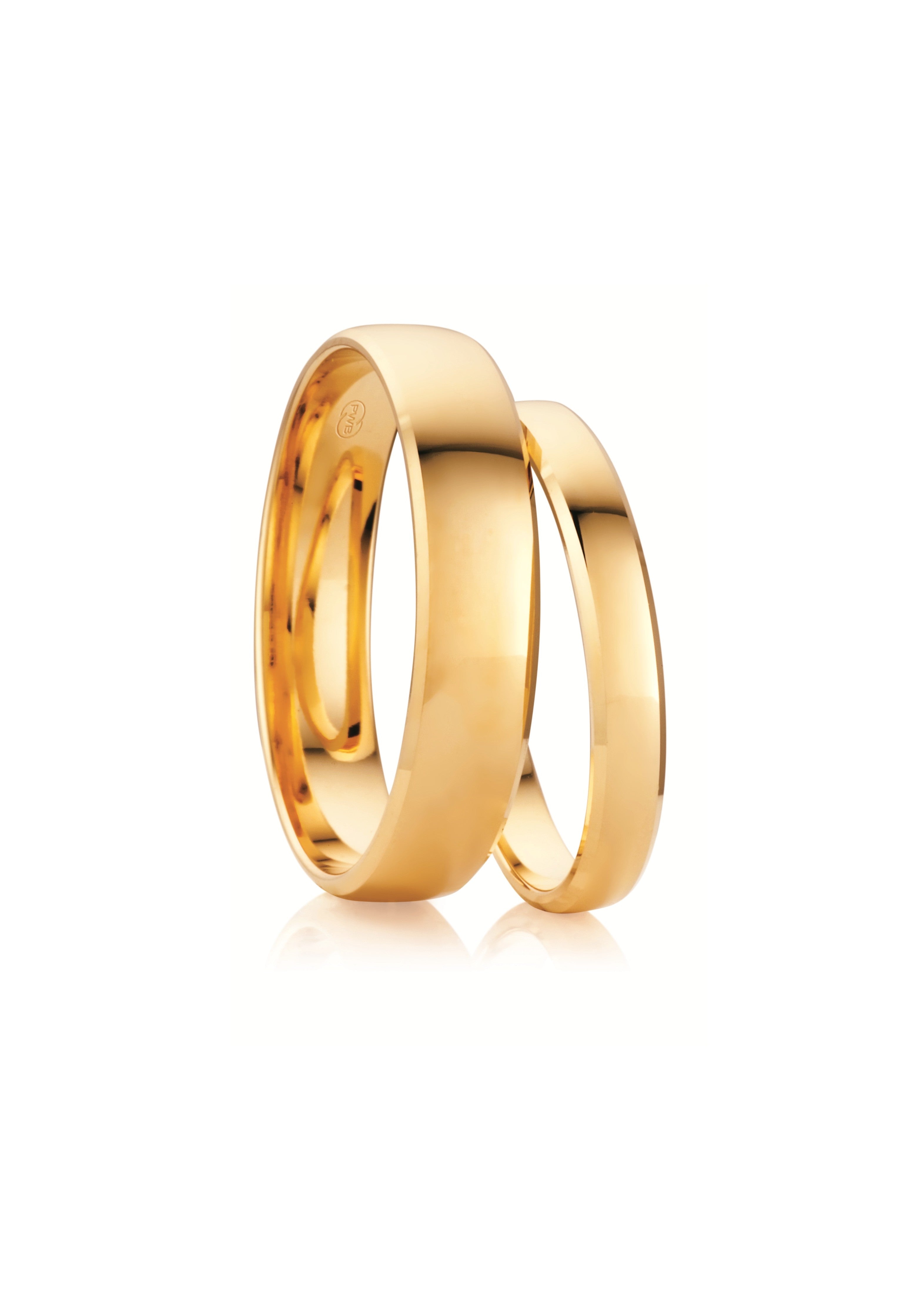 Half Round Bevel Wedding Ring