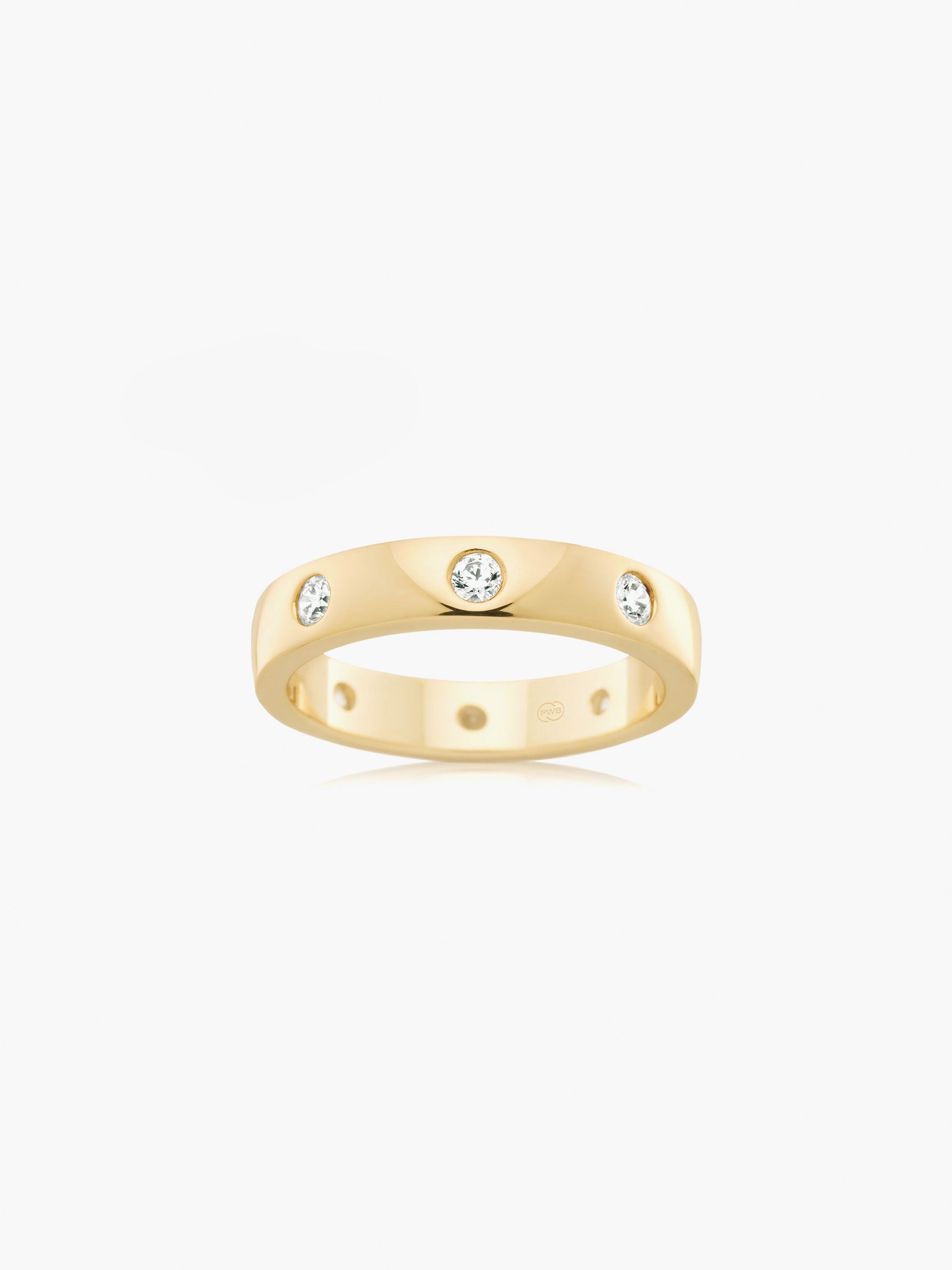 Orsini Diamond Wedding Ring 18kt Yellow Gold Diamonds