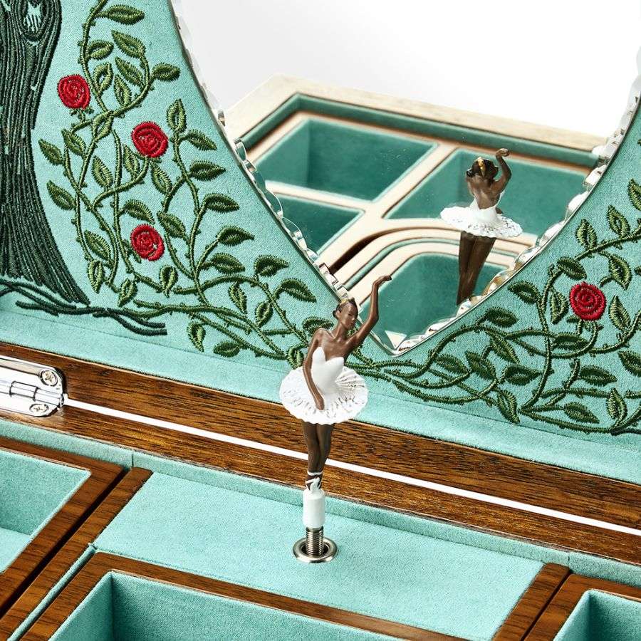 Orsini Fine Jewellery - WOLF - Ballet Musical Walnut Jewellery Box Sleeping Beauty Ballet 190116