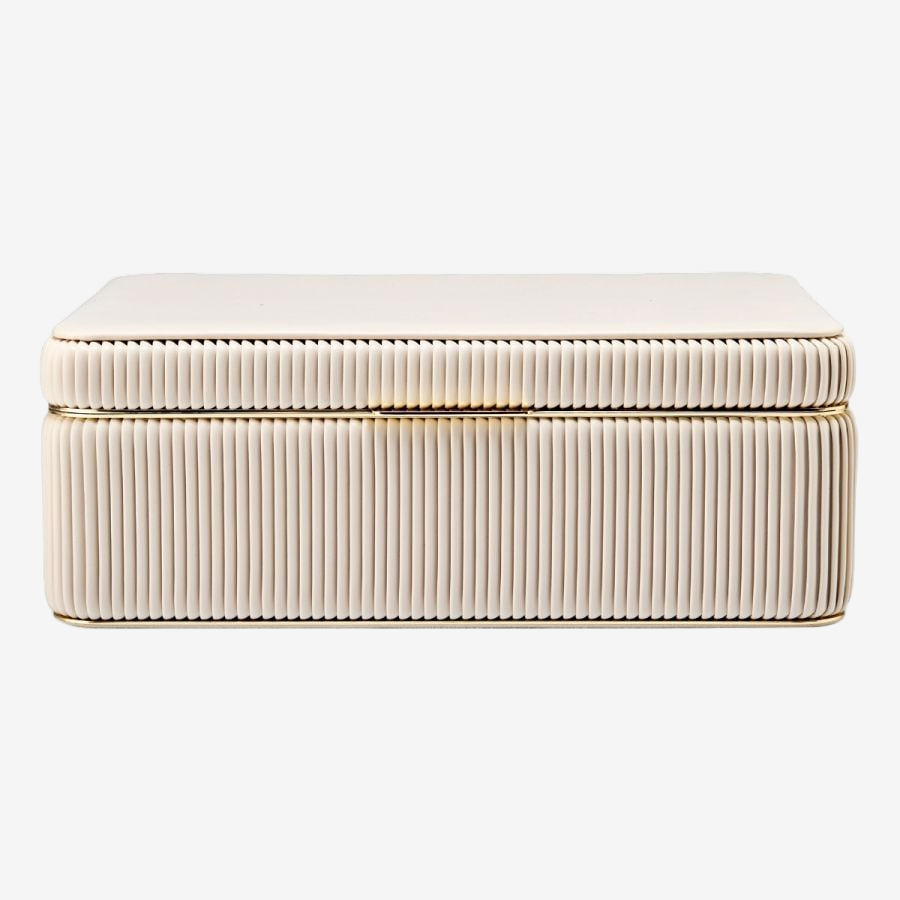 Bella Large Jewellery Box in Bone