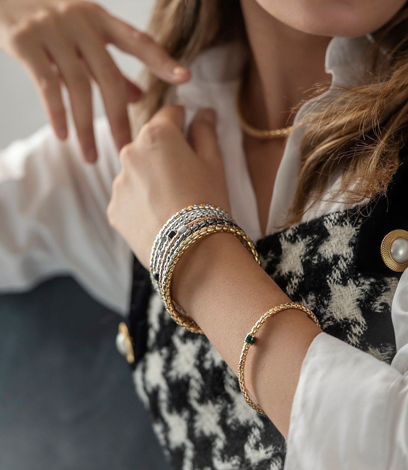 Chimento Stretch Spring Bracelet (Small) in 18k Rose Gold - Orsini Jewellers