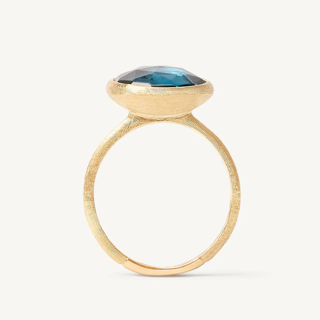 Marco Bicego Jaipur 18k Gold London Blue Topaz Ring Orsini