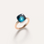Pomellato Nudo Classic Ring 18k Gold with London Blue Topaz - Orsini Jewellers