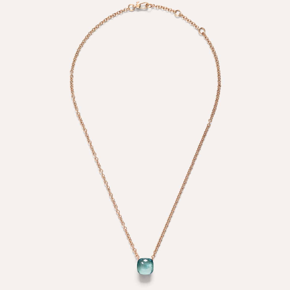 Pomellato Nudo Necklace with Petit Pendant, 18k Gold with Sky Blue Topaz - Orsini Jewellers