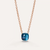 Pomellato Nudo Necklace with Petit Pendant, 18k Gold with London Blue Topaz - Orsini Jewellers