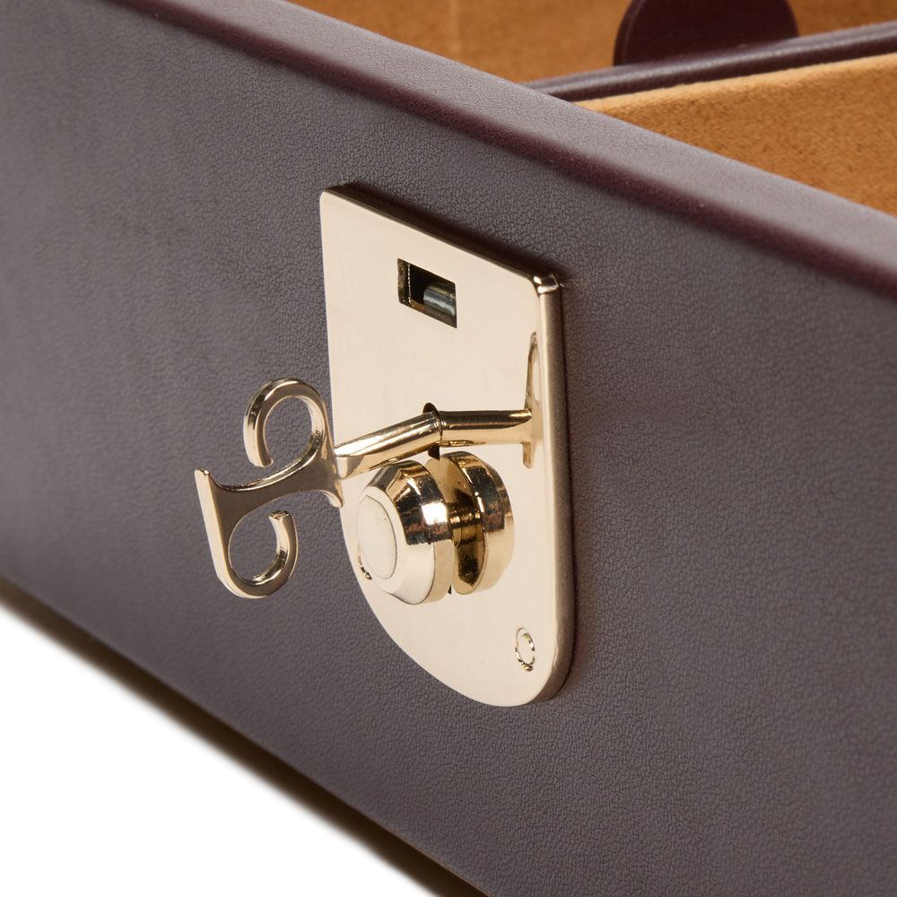 quality leather watch and jewellery box