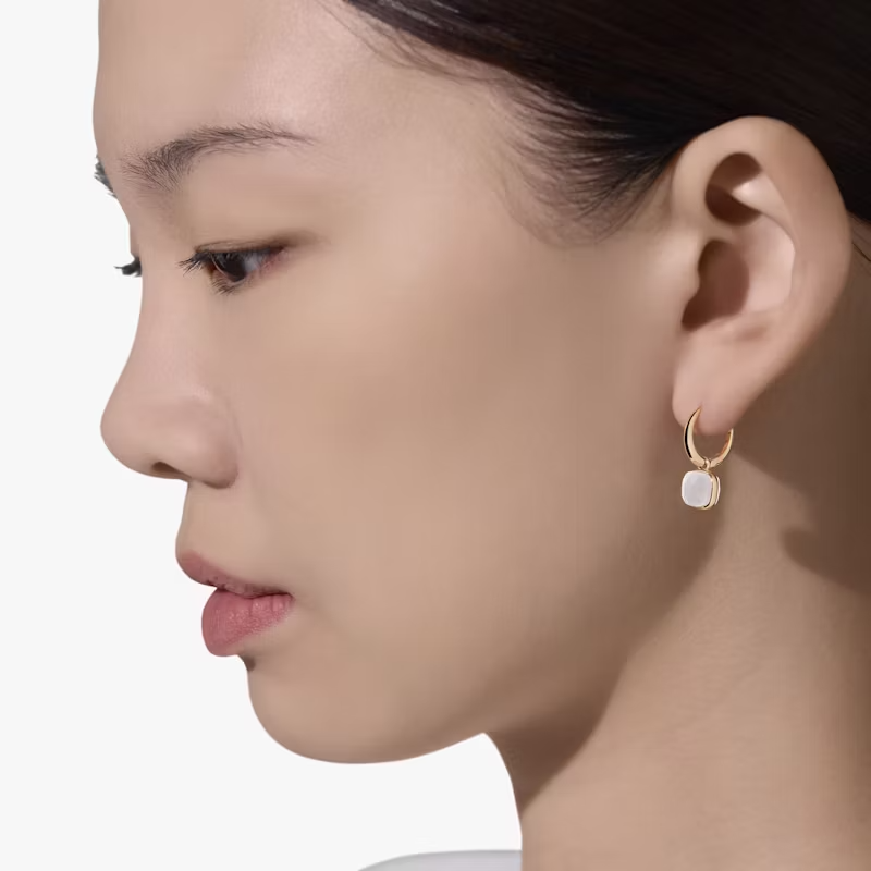 Pomellato Nudo Mini Earrings in Milky Quartz