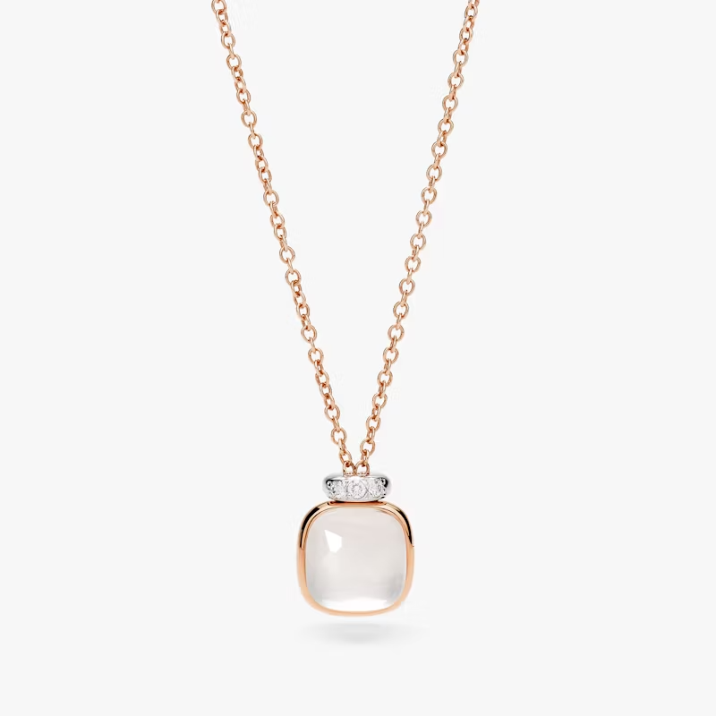 Pomellato nudo neckace in white gemstone
