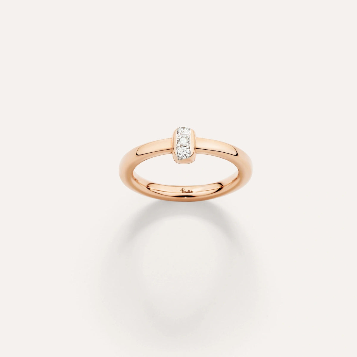 Pomellato Together Diamond and Rose Gold Single Band Ring