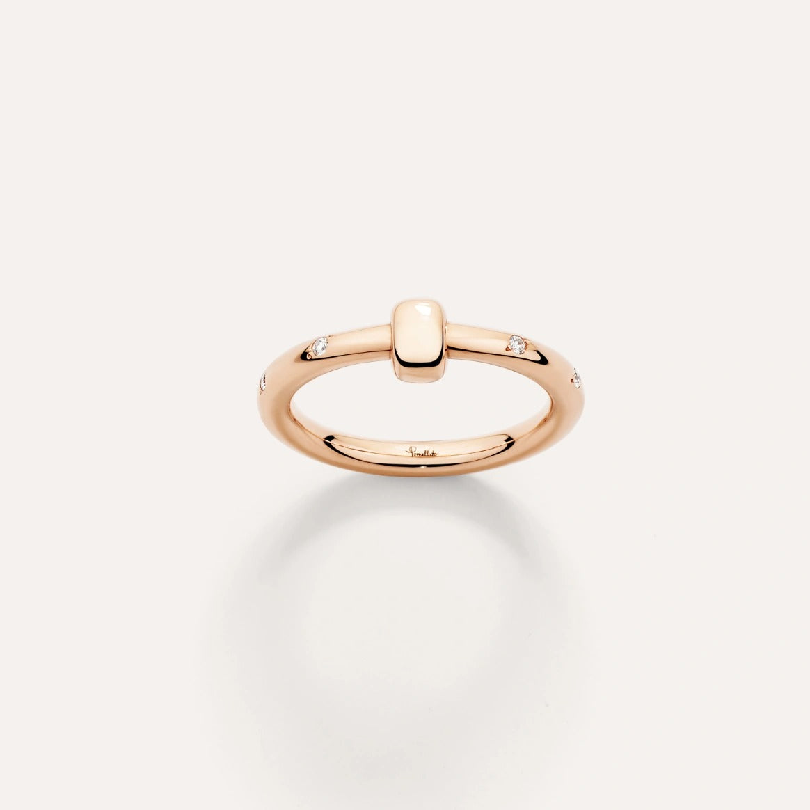 Pomellato Together Rose Gold Single Band Diamond Ring