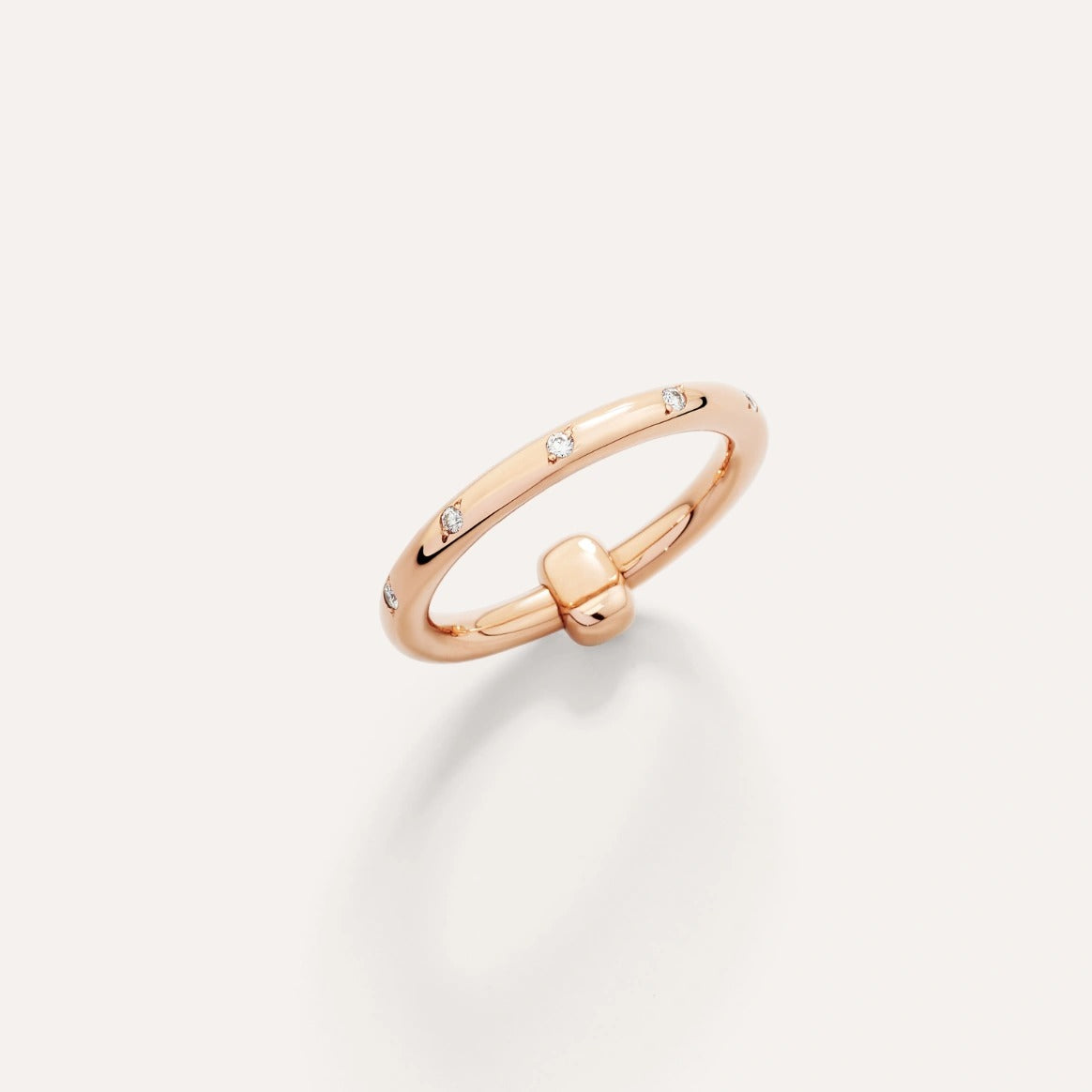 Pomellato Together Rose Gold Single Band Diamond Ring