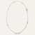 Pomellato nudo necklace 90cm long with mother of pearl and white topaz