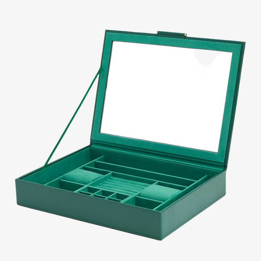 Sophia Green Jewellery Box with Window