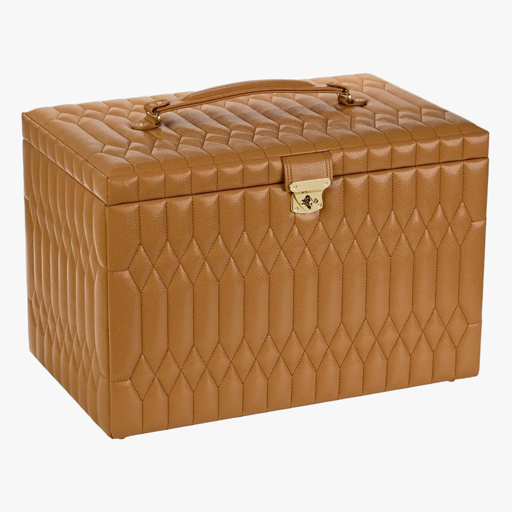 WOLF Lauren Extra Large Jewellery Box in Caramel beautiful quality jewellery box
W349907