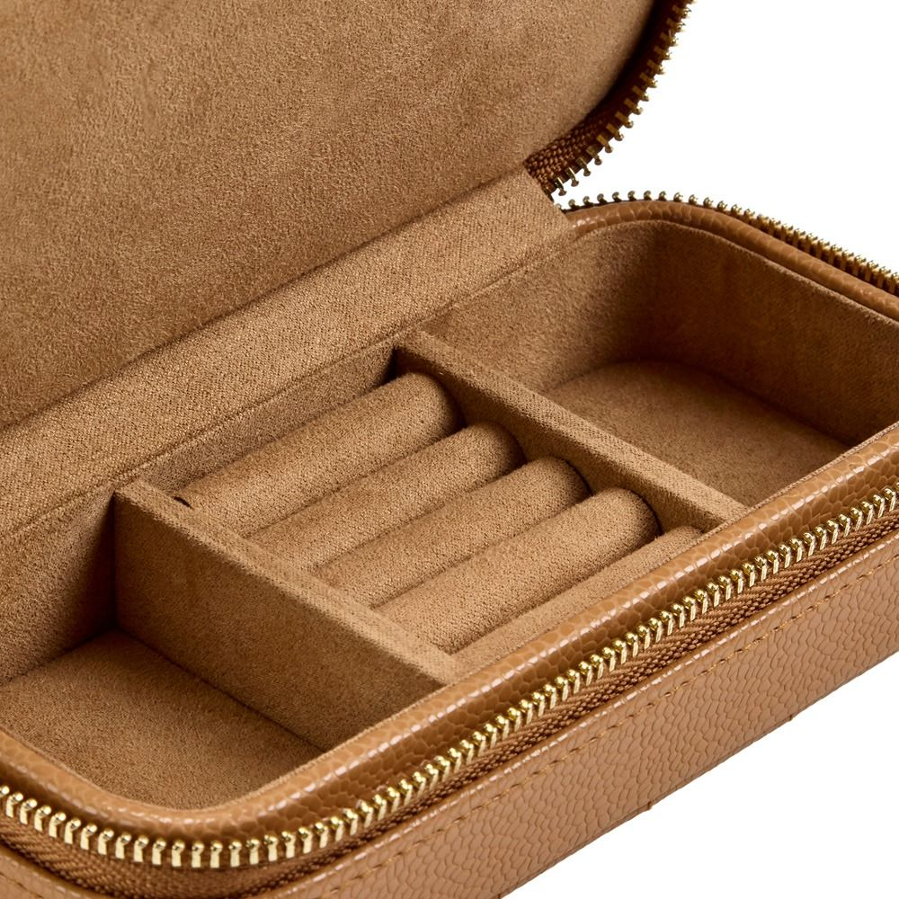 WOLF Lauren Extra Large Jewellery Box in Caramel