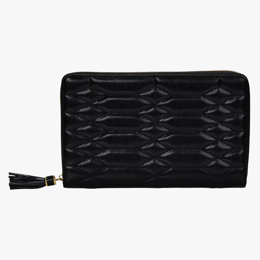 WOLF Lauren Jewellery Portfolio in Black offers elegant organisation and protection for your treasured jewellery, available at Orsini.