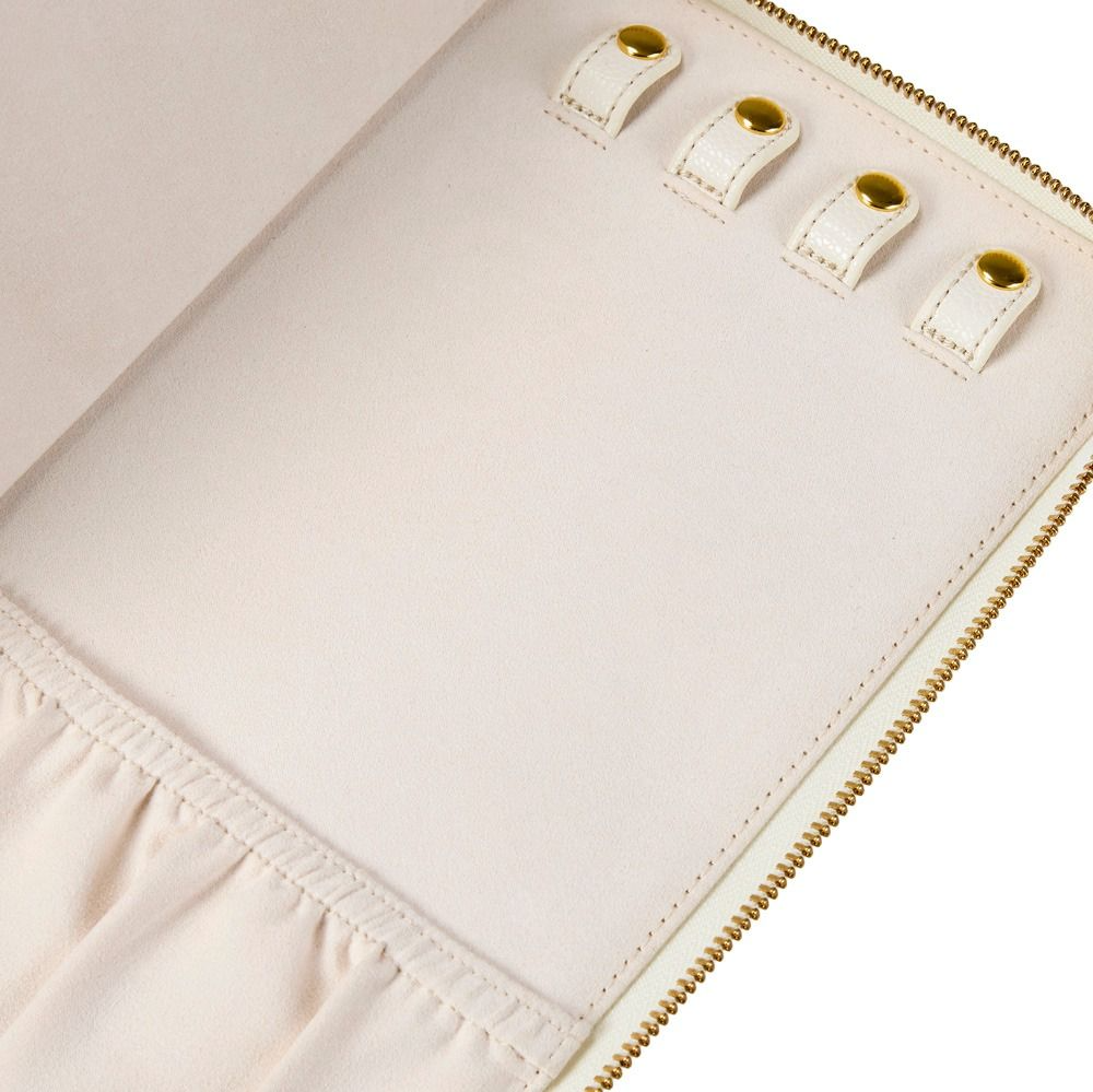Lauren Jewellery Portfolio in Ivory, Jewellery Travel Case
