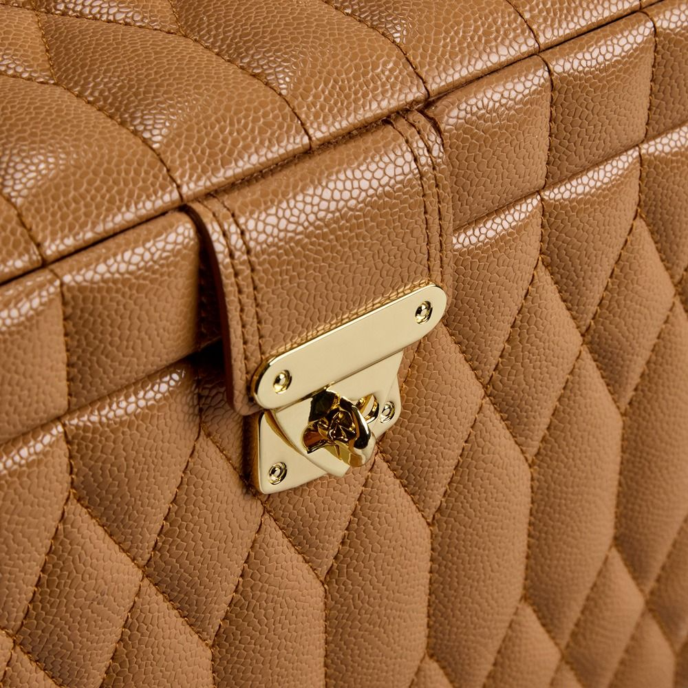 Lauren Large Jewellery Box in Caramel