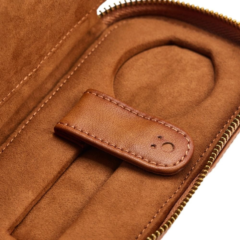WOLF Brogue Two Piece Watch Zip Case Orsini