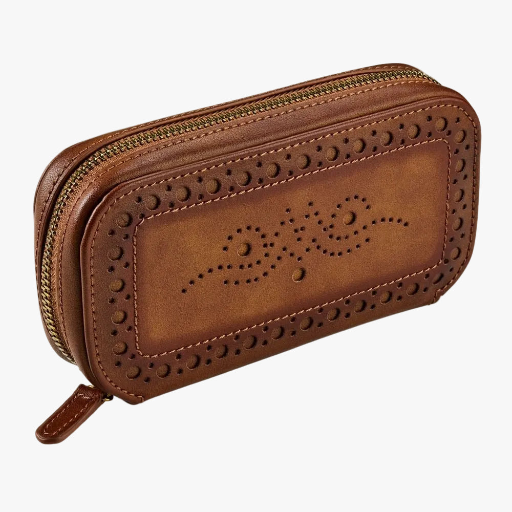 WOLF Brogue Two Piece Watch Zip Case Orsini Watch Case