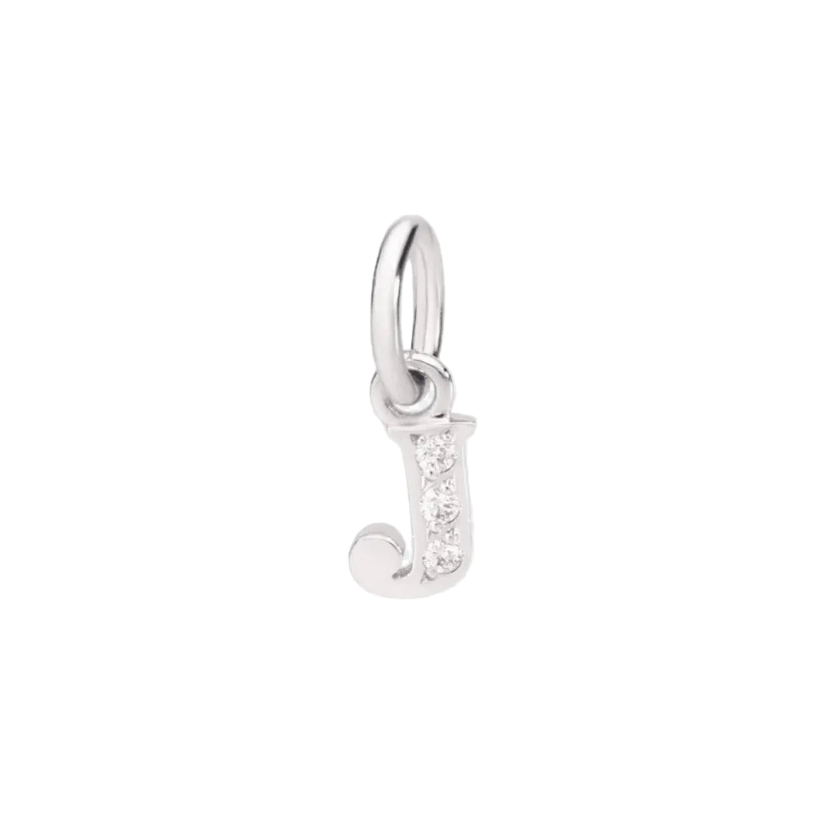 DoDo Charm LETTER J PRECIOUS White Gold Diamonds - Orsini Jewellers