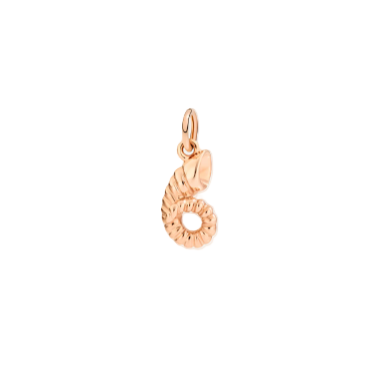 dodo zodiac aries charm in 9kt rose gold