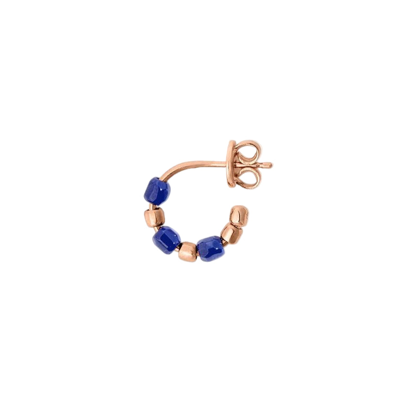 DoDo GRANELLI Mini Blue Ceramic Hoop Earrings - Orsini Jewellers