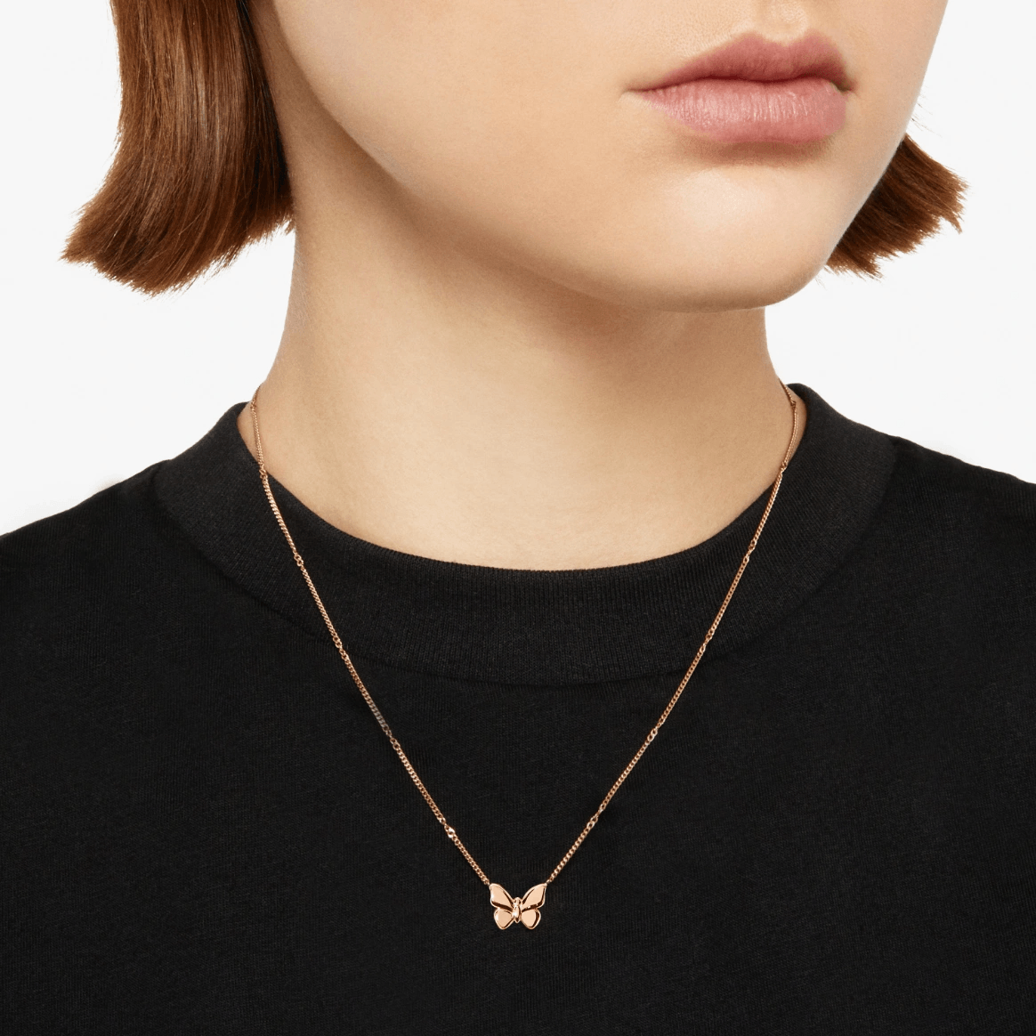 DoDo Necklace Butterfly 9k Rose Gold - Orsini Jewellers
