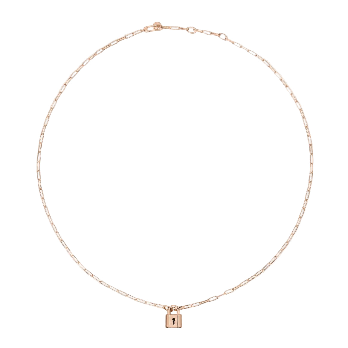 DoDo Necklace LOCK 18K Rose Gold Plated Silver - Orsini Jewellers