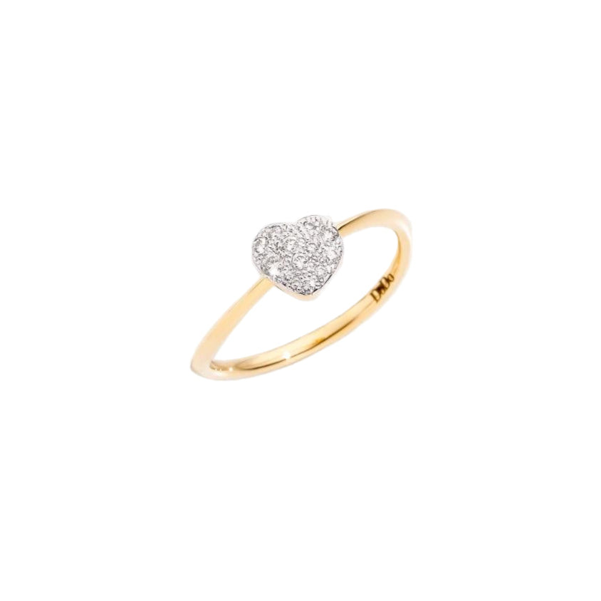 DoDo Ring CUORE (HEART) Diamonds Yellow Gold - Mini - Orsini Jewellers