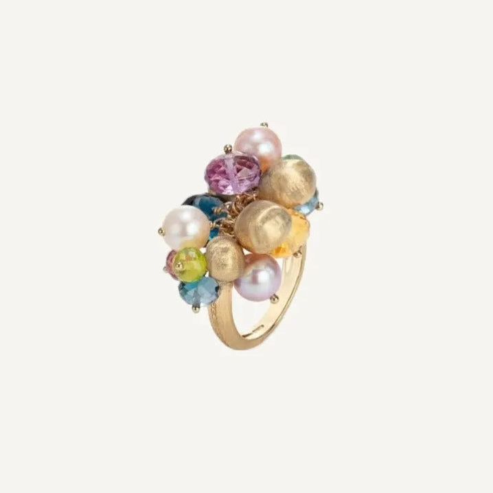 Marco Bicego Africa 18k Gold Gemstone Pearl Ring - Orsini Jewellers